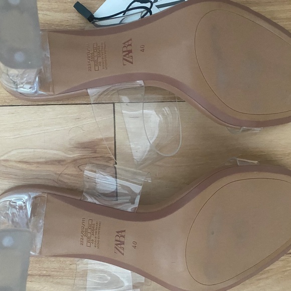 Zara Chic High Heels - CLEAR - BRAND NEW - Picture 4 of 5